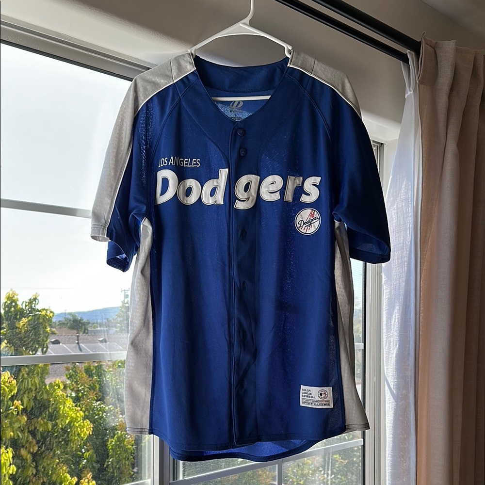 EUC Los Angeles Dodgers Blue Jersey
